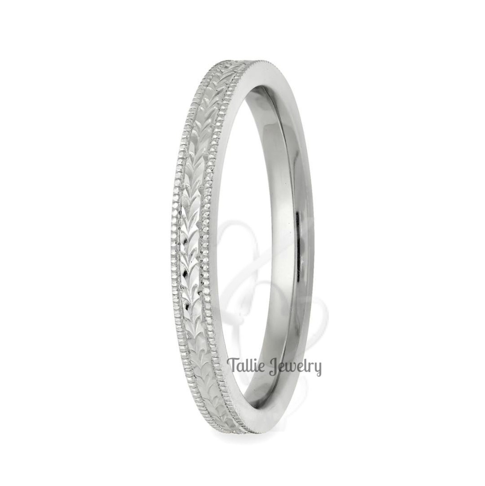 Platinum Hand Engraved Rings, Hand Engraved Platinum Mens & Womens ...