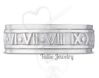 Celtic Knot Mens Wedding Bands,14K 18K White Gold Mens Wedding Rings, Mens Celtic Wedding Bands, Mens Celtic Wedding Rings