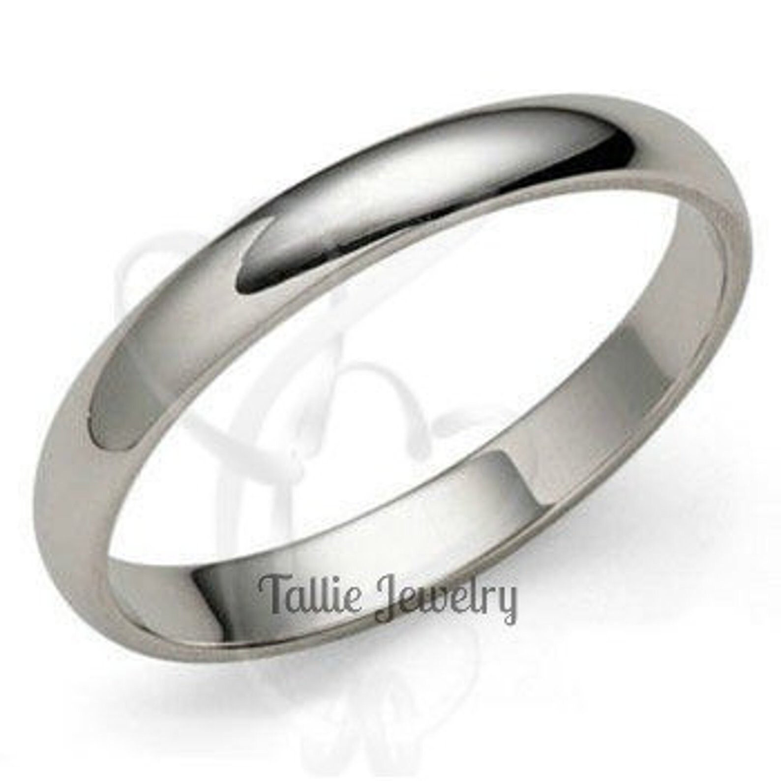 Flat Diamond Matching Wedding Rings In 14k White Gold