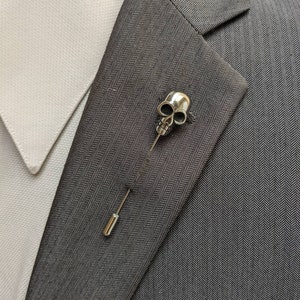 Skull Lapel Stick Pin