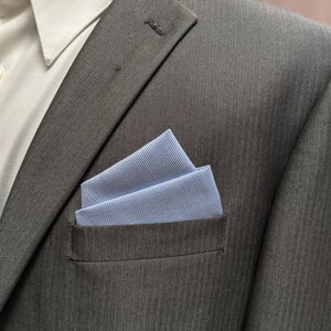 Pocket Square - Blue Pre-Folded Pocket Square