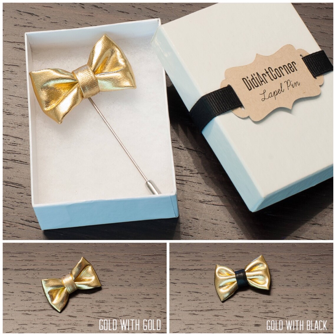 Bow Tie Lapel Pin Men's Bow Tie Lapel Pin Travel Etsy