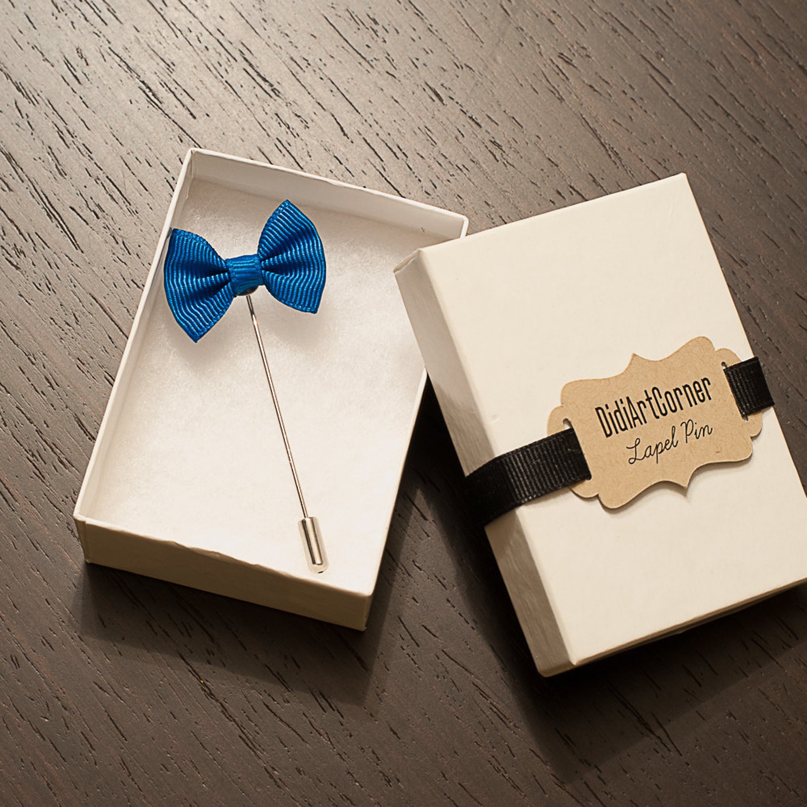 Men's Bow Tie Lapel Pin / Blue or Red Bow Tie Lapel Pin Etsy