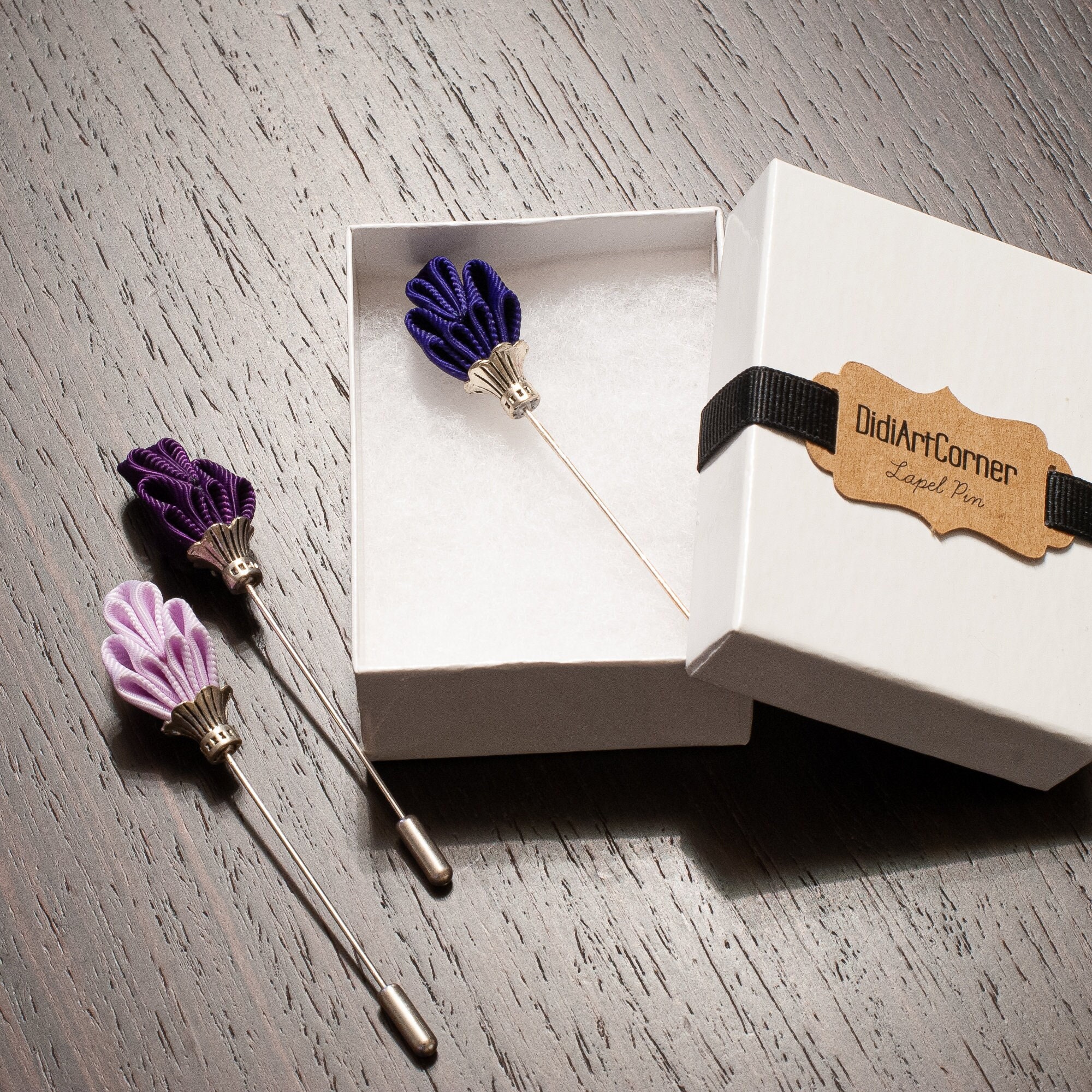 Broche Vintage Nœud émaillé Rose Et Or – Pins Boutonnière Revers, Occasion