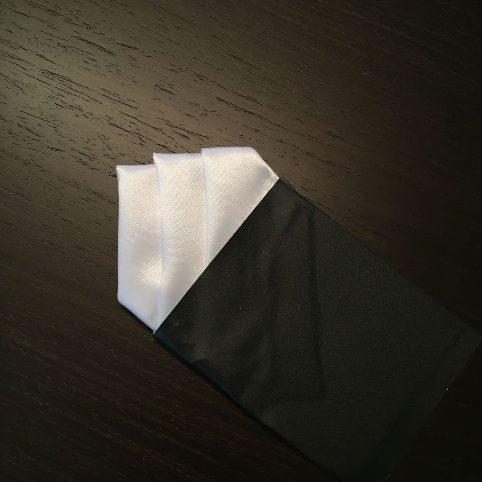 Pocket Square White Prefolded Pocket Square Three Picks Etsy
