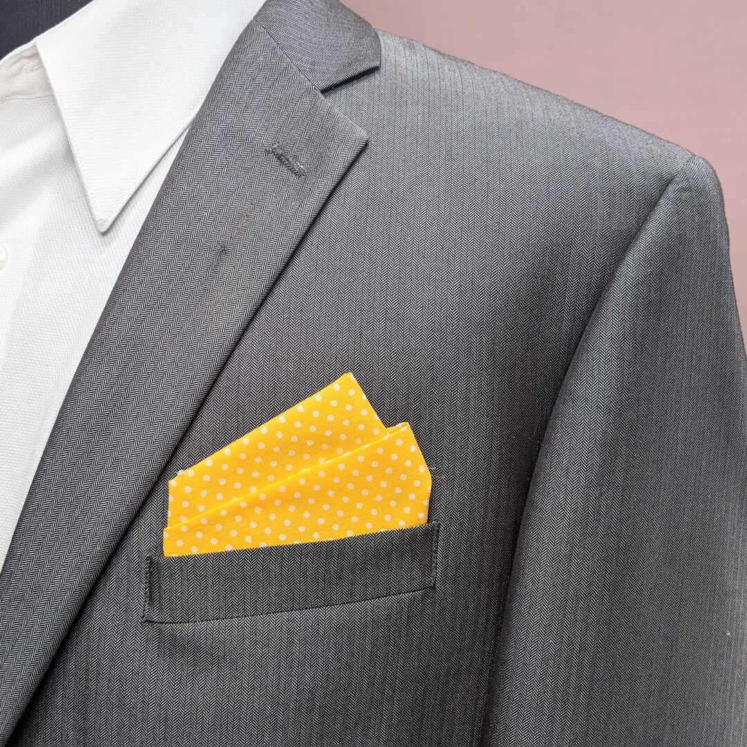 Polka Dots Pocket Square Prefolded Pocket Square Etsy