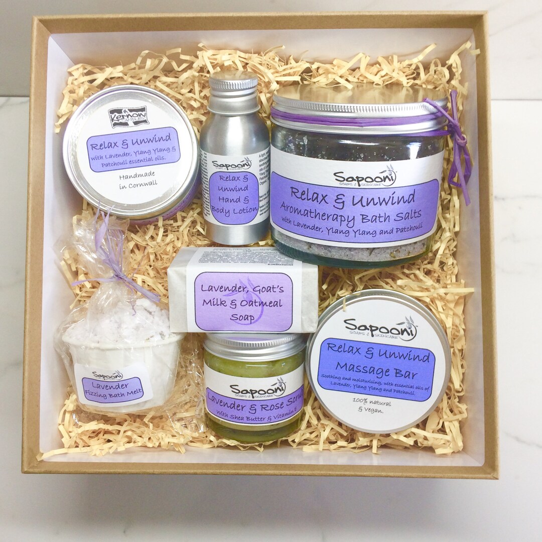 Relax and Unwind Spa Gift Hamper Luxurious Pamper Hamper Gift for Her