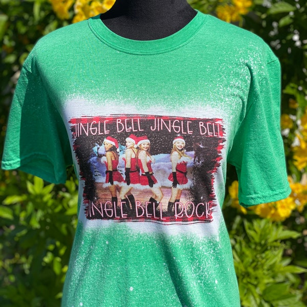 Jingle Bell Rock | Mean Girls Shirt | Mean Girls Christmas | Christmas Shirts for Women | Bleached Shirt | Distressed Tee | Holiday Shirt