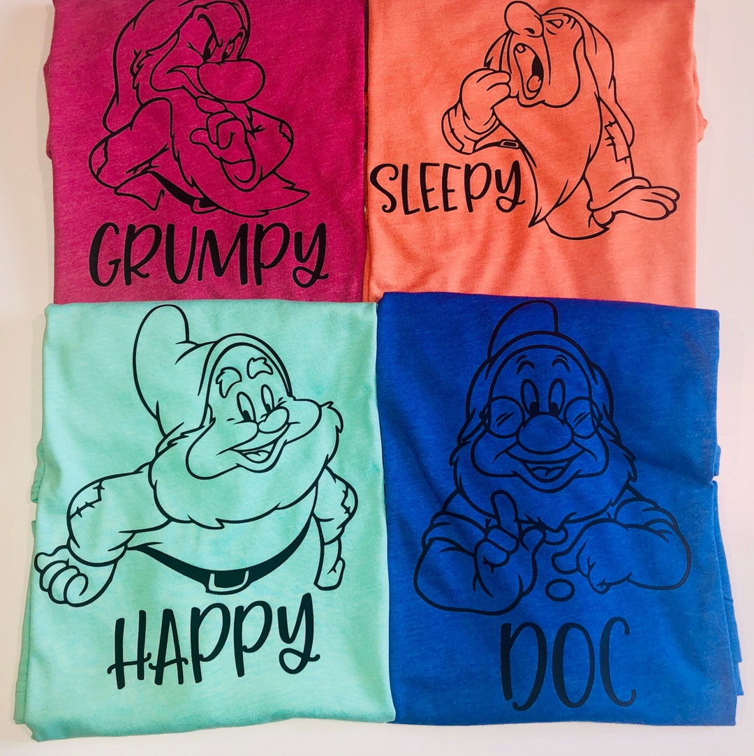 Seven Dwarfs Shirts Snow White Shirt Disney Matching - Etsy