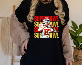 Superbowl Travis Kelce Shirt | Swift Kelce T-shirts | KC Chiefs Shirt | Super Bowl Shirt