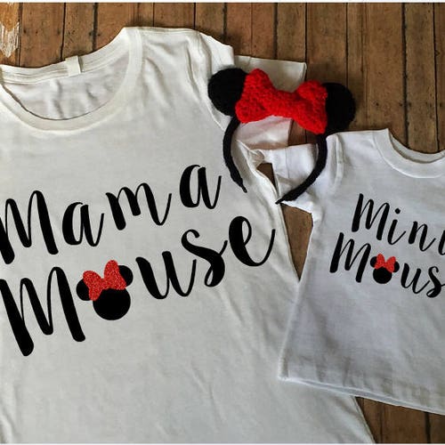 mama mouse and minnie mouse