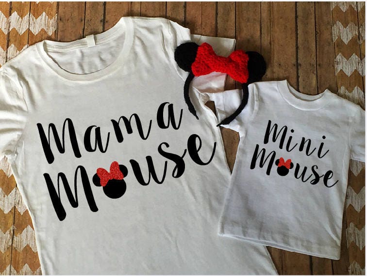 Mama Mouse Mini Mouse Matching Shirt 