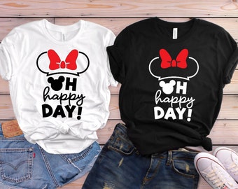 Oh Happy Day | Disney Shirts | Women's Disney Shirts | Disney World Shirt | Disney Shirt for Girls | Disney Girls Trip Shirts