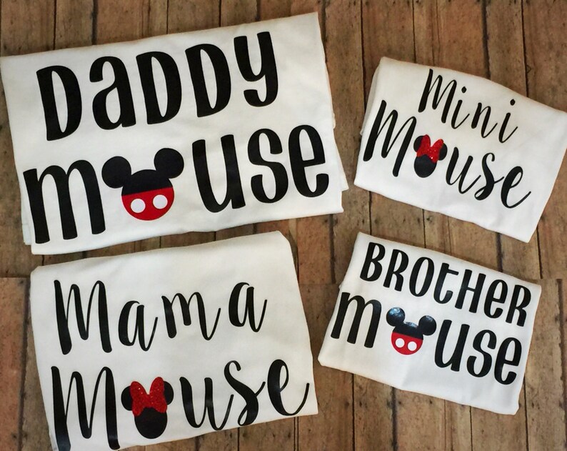 Disney Shirts Disney Family Shirts Mama Mouse Mini Mouse Daddy Mouse Brother Mouse Disney Matching Shirts Mommy & Me Shirts image 1