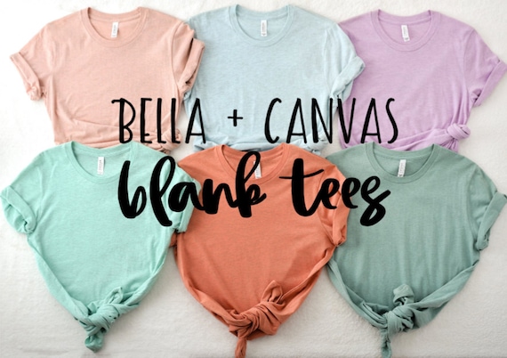 bella canvas blank tees