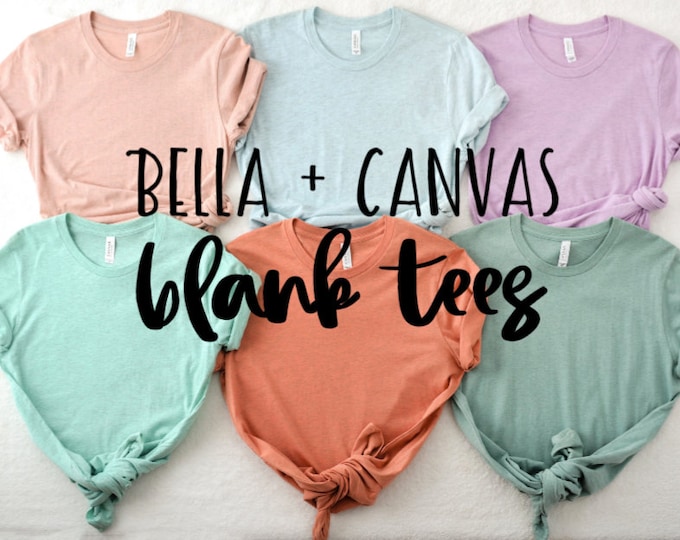 Blank Bella Canvas Shirt Plain Bella Canvas Shirt Unisex Etsy