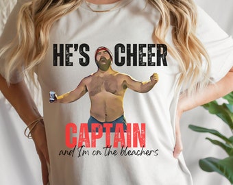 Jason Kelce No Shirt | Jason Shirtless | He's Cheer Captain  | Kelce Swift Shirt | Comfort Colors