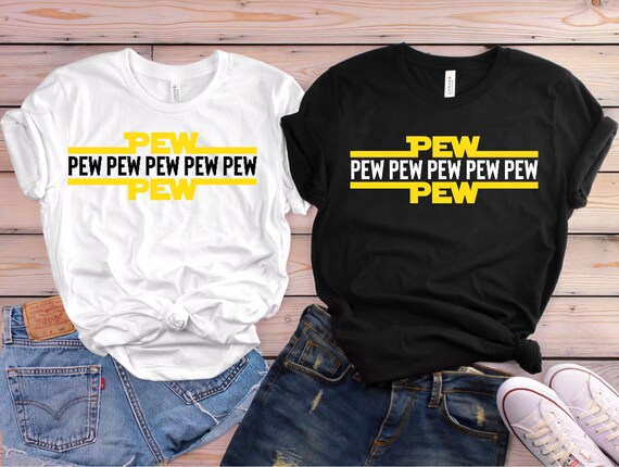 Star wars pew hotsell pew shirt disney