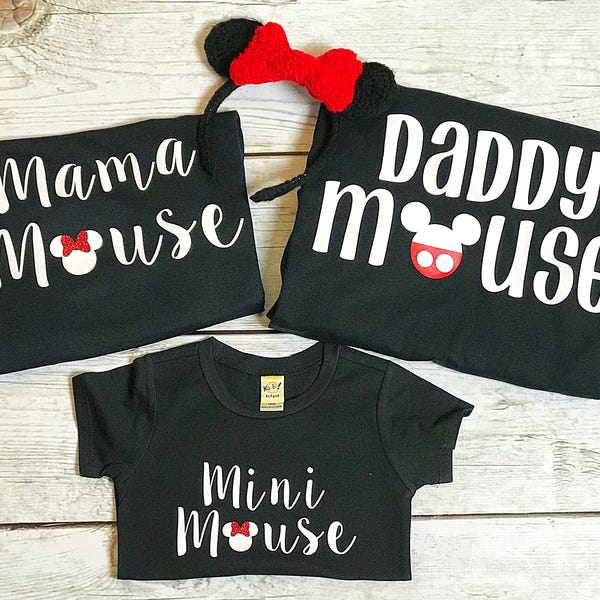 Disney Family Shirts | Disney Shirts | Mama Mouse Mini Mouse Daddy Mouse Brother Mouse | THE ORIGINAL Disney Matching Shirts | Mommy & Me