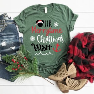 Disney Cruise Shirt Disney Merrytime Cruise Christmas Wish Disney Shirts Family Disney Shirt Disney Vacation Shirt Matching image 1