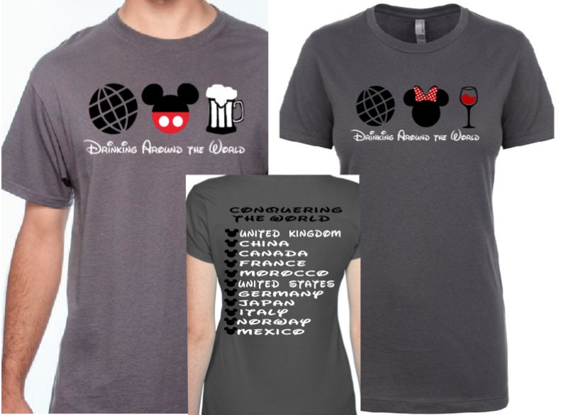 World Couples Shirts Disney 