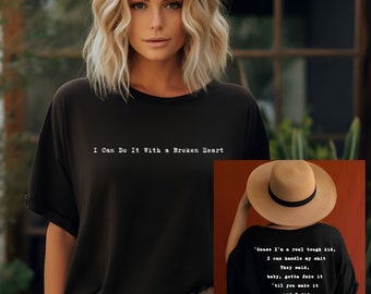 Taylor Swift Shirt | I Can Do it with a Broken Heart | Women Empowerment | TTPD Shirt | Aesthetic | Graphic T-Shirt
