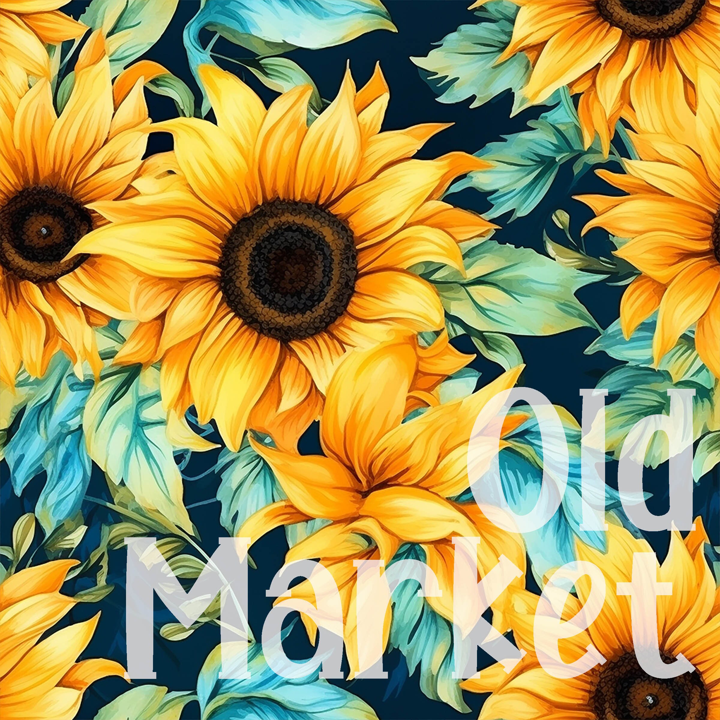 Sunflower SEAMLESS Patterns - Watercolor Sunflowers Digital Paper - 16 ...