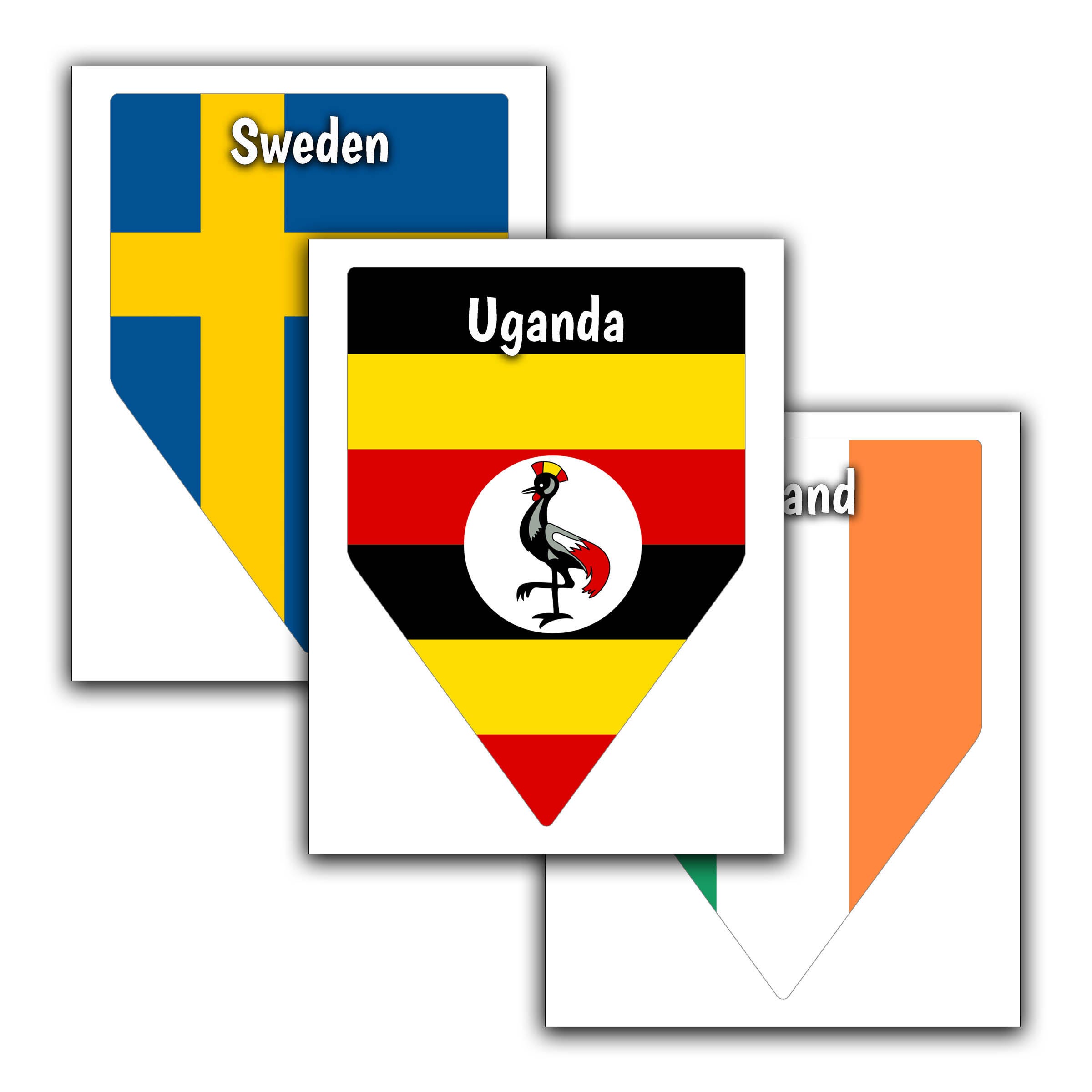 AhfuLife Banderas De Seis Países 150 × 90cm, 6 Banderas Inglesas, Escocesas, Galesas, Irlandesas, Italianas Y Francesas Impresas A Doble Cara Con Ojales, Para Decorar Calles, Jardines Y Fiestas