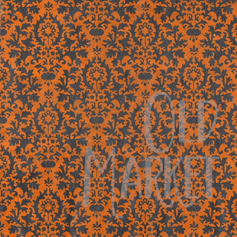 Vintage Halloween Digital Papers - Decorative Halloween Backgrounds ...