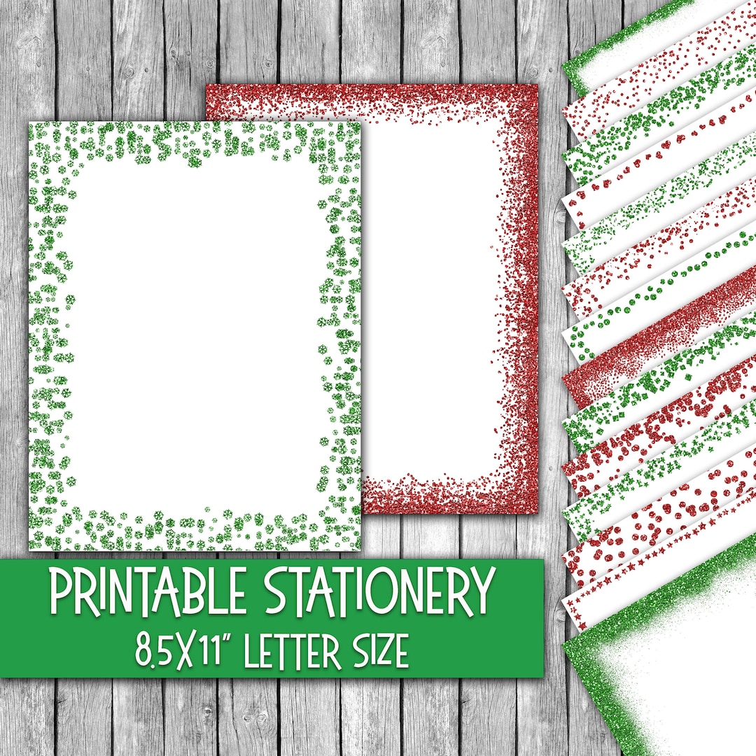 printable-christmas-stationery-green-and-red-glitter-christmas-letter-paper-letterheads-16-designs-8-5in-x-11in-commercial-use-etsy
