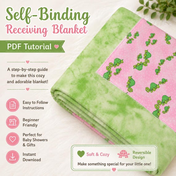 Self-Binding Blanket Tutorial - INSTANT DOWNLOAD