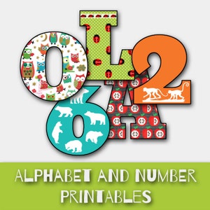 Juego de letras y números del alfabeto ABC - Archivo PDF - Imanes para el refrigerador - Letras de fieltro para hacer tú mismo - DESCARGA INSTANTÁNEA