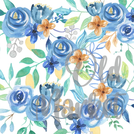 Pastel Floral Digital Paper, Floral Pattern, Floral Background