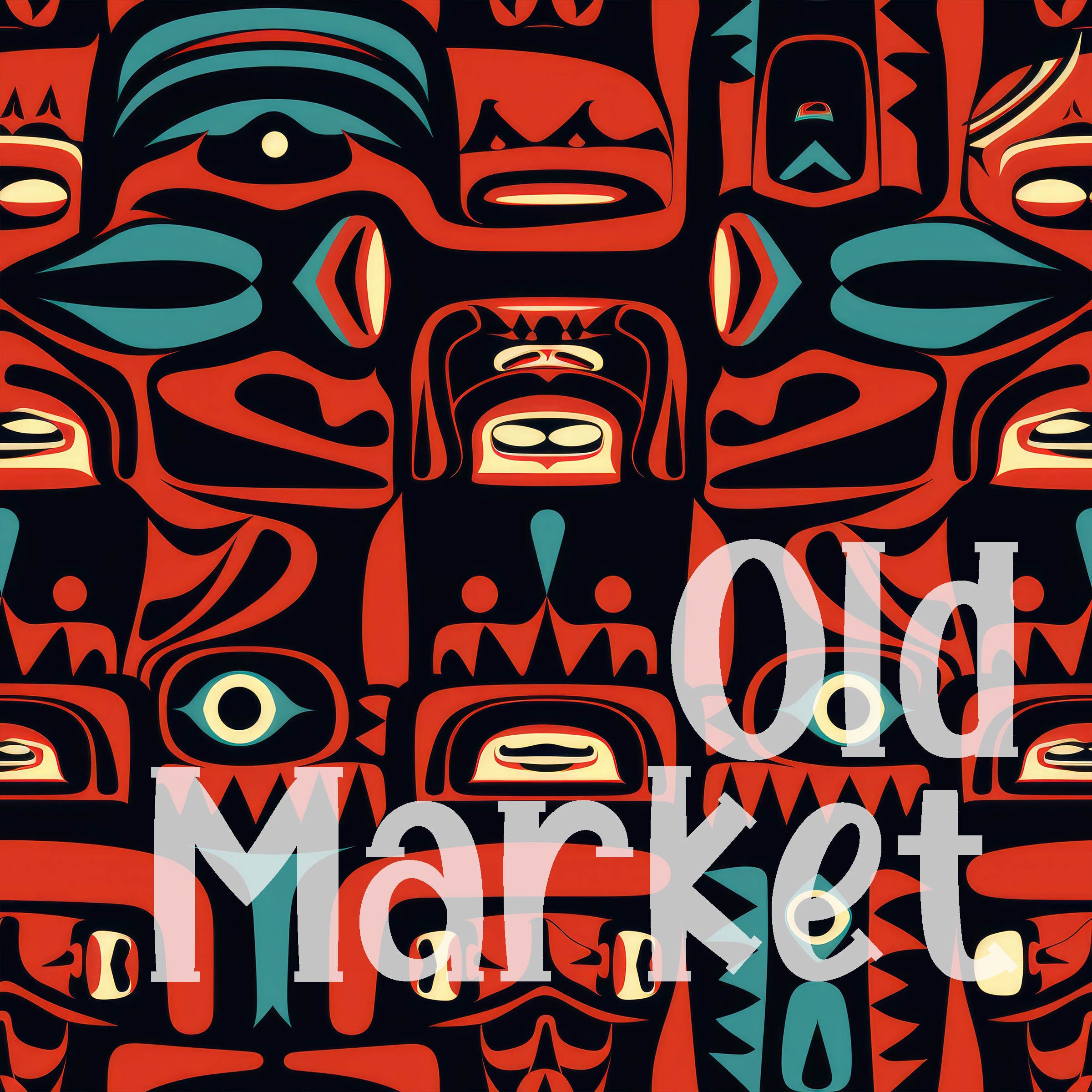 Northwest Tribal Art NAADLOZE patronen - Tribal digitaal papier - 16  ontwerpen - 12 x 12 inch - commercieel gebruik - tribale patronen - Etsy  België, image size:2400x2400