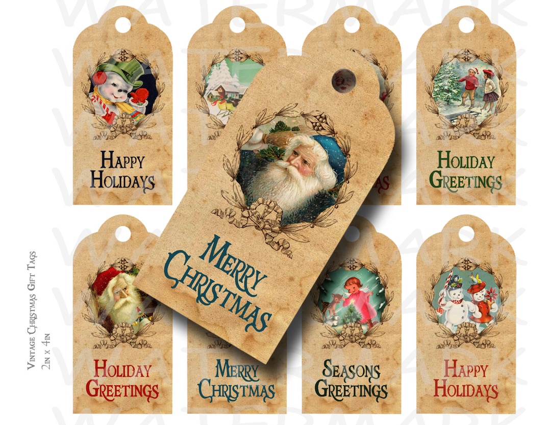 vintage-christmas-gift-tags-printable-instant-download-etsy