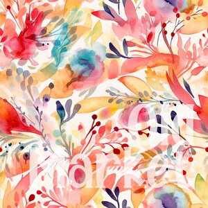 Watercolor Splash SEAMLESS Patterns - Watercolor Digital Paper - 18 ...