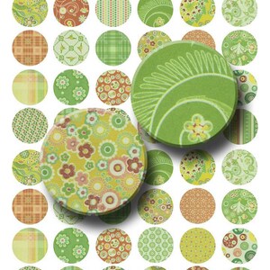 Escape - Digitale Collage Sheet - 1 inch runde Kreise - INSTANT DOWNLOAD