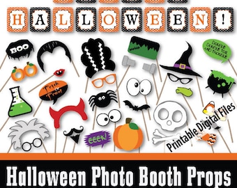 Free Printable Halloween Photo Booth Props - 11 Speech Bubbles - Lovely  Planner