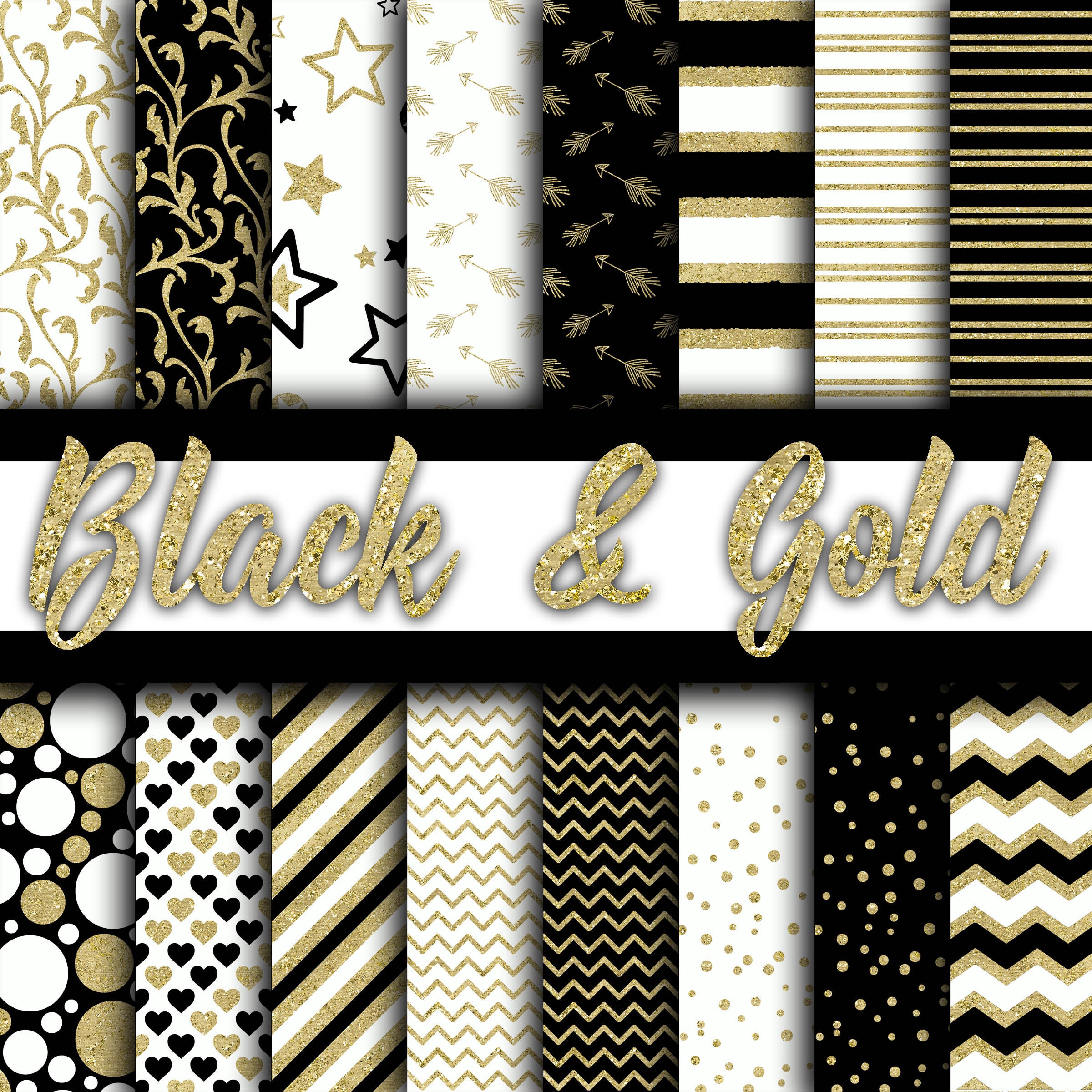 White Gold and Black Wallpaper - Etsy White Gold and Black Wallpaper - Etsy