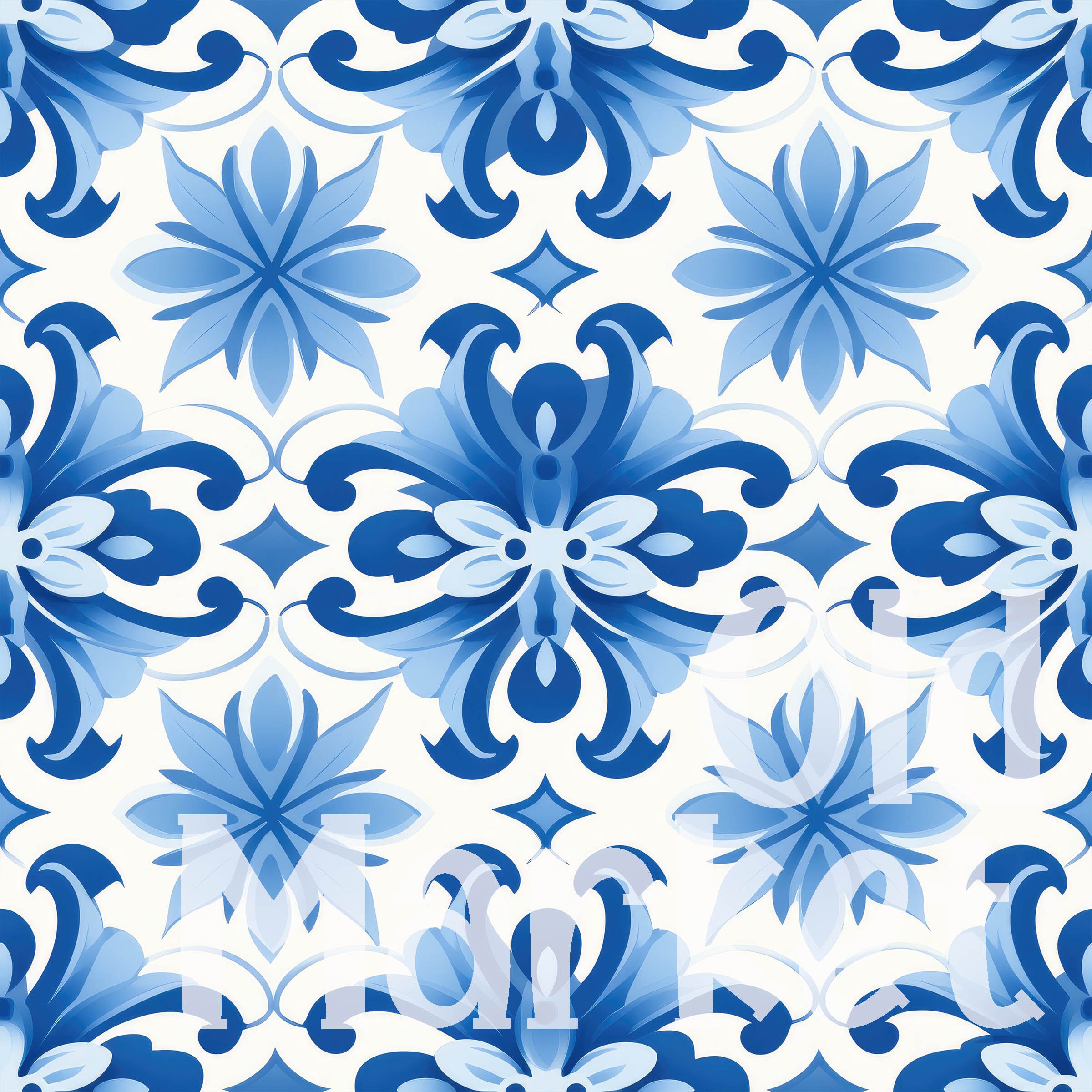 Blue SEAMLESS Patterns - Shades of Blue Digital Paper - 16 Designs ...