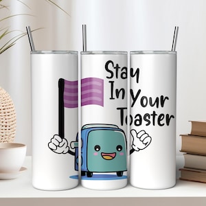 Stay In Your Toaster 20 oz Skinny Tumbler Sublimacja Design - Natychmiastowe pobranie cyfrowe PNG - Bezszwowe opakowanie na kubek - WinterGuard Tumbler