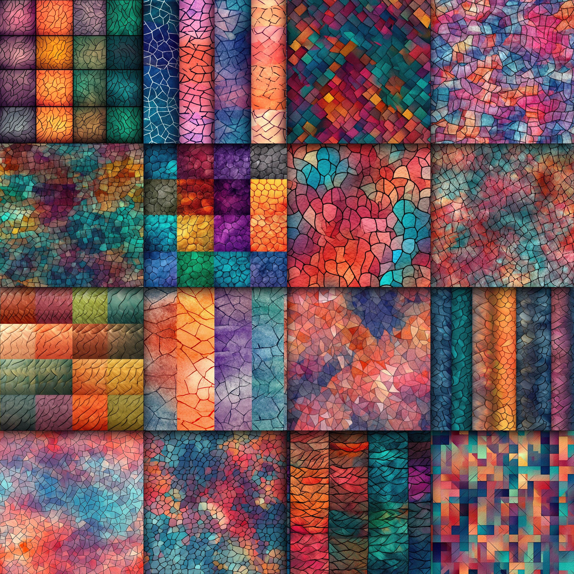 Abstract Textures SEAMLESS Patterns - Watercolor Textures Digital Paper ...