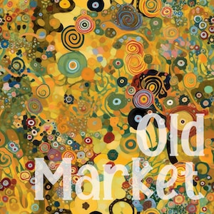 Gustav Klimt Inspired Flowers SEAMLESS Patterns - Klimt Flowers Digital ...