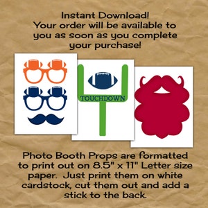Eagles Photo Booth Props - Printable Photobooth Props and Decorations ...