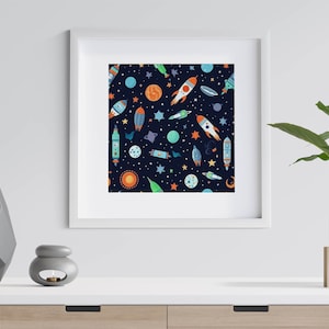 Space Adventures SEAMLESS Patterns - Space Digital Paper - 16 Designs ...