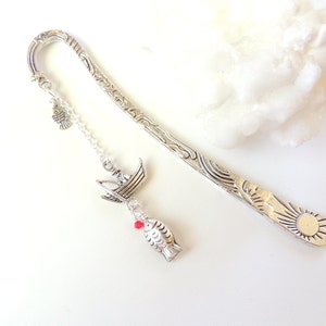 Fisherman Bookmark, Dad Gift, Father's Day Gift, Fish Bookmark, Metal Bookmark, Bookworm Gift, Stocking Stuffer, Fisherman Gift