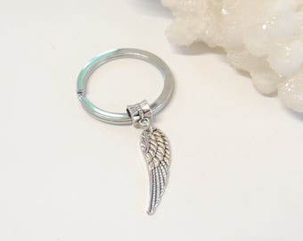Angel Wing Keychain, Angel Wing Key Chain, Key Ring, Guardian Angel Gift, Wing Key Chains, Unisex Gifts
