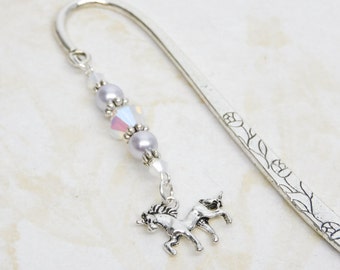 Unicorn Bookmark, Unique Beaded Bookmarks, Magical Creatures, Unicorn Gifts, Office Gifts,