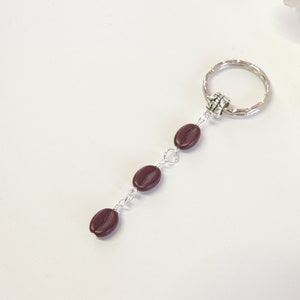 Coffee Bean Key Ring, Barista Gift, Caffeine Keyring, Coffee Lover Gift, Coffee Beans, Keyring Keychain Unisex Gifts