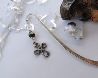 Cross Bookmark, Bookmarks, Metal Bookmark, Beaded Bookmark, Religious Bookmark, Teacher Gift